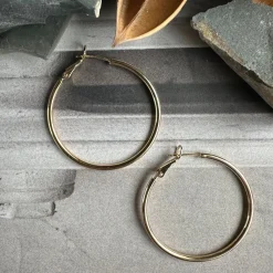 VIAMAJA Øreringe Hazel 18k forgyldt Hot