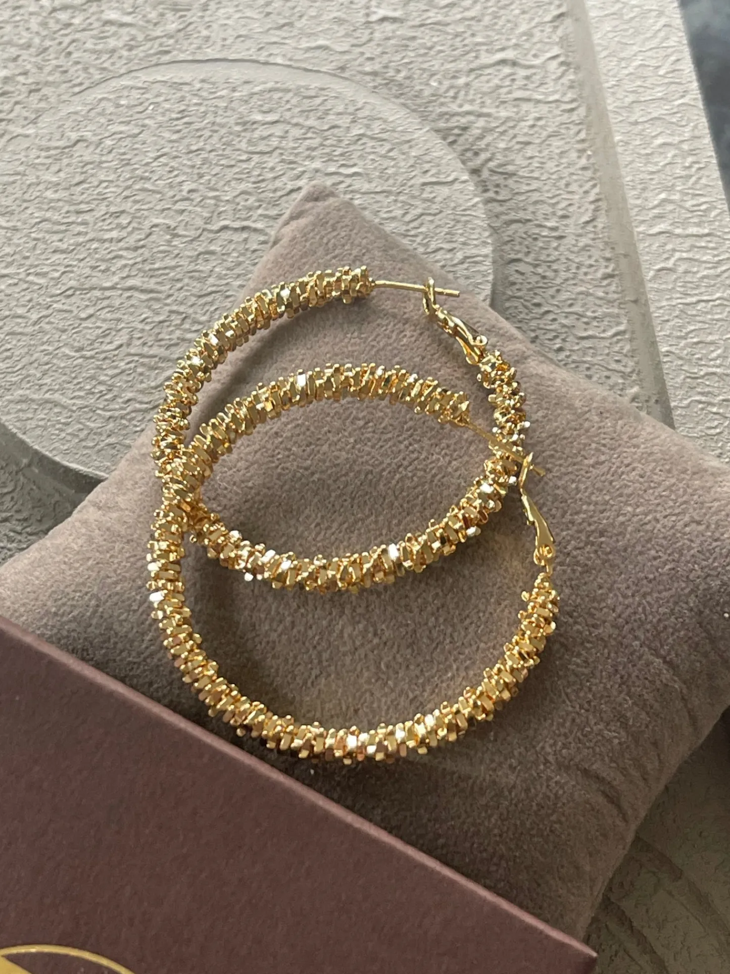 VIAMAJA Øreringe INA Hoops Large - 18K forgyldt Sale