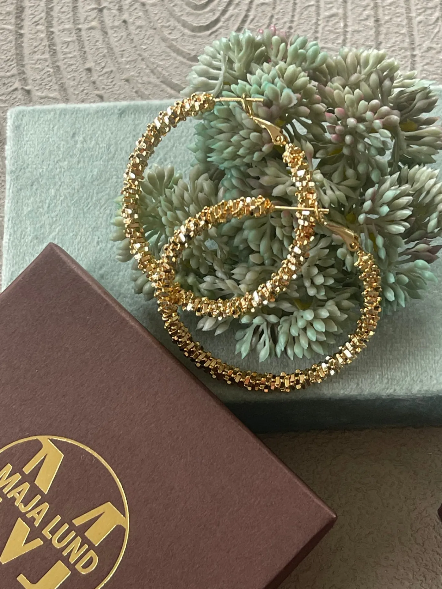 VIAMAJA Øreringe INA Hoops Large - 18K forgyldt Sale