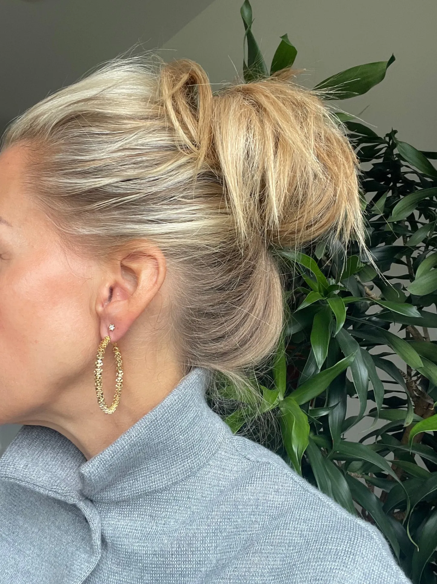 VIAMAJA Øreringe INA Hoops Large - 18K forgyldt Sale