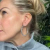 VIAMAJA Øreringe INA Hoops Large - sølvbelagt Clearance