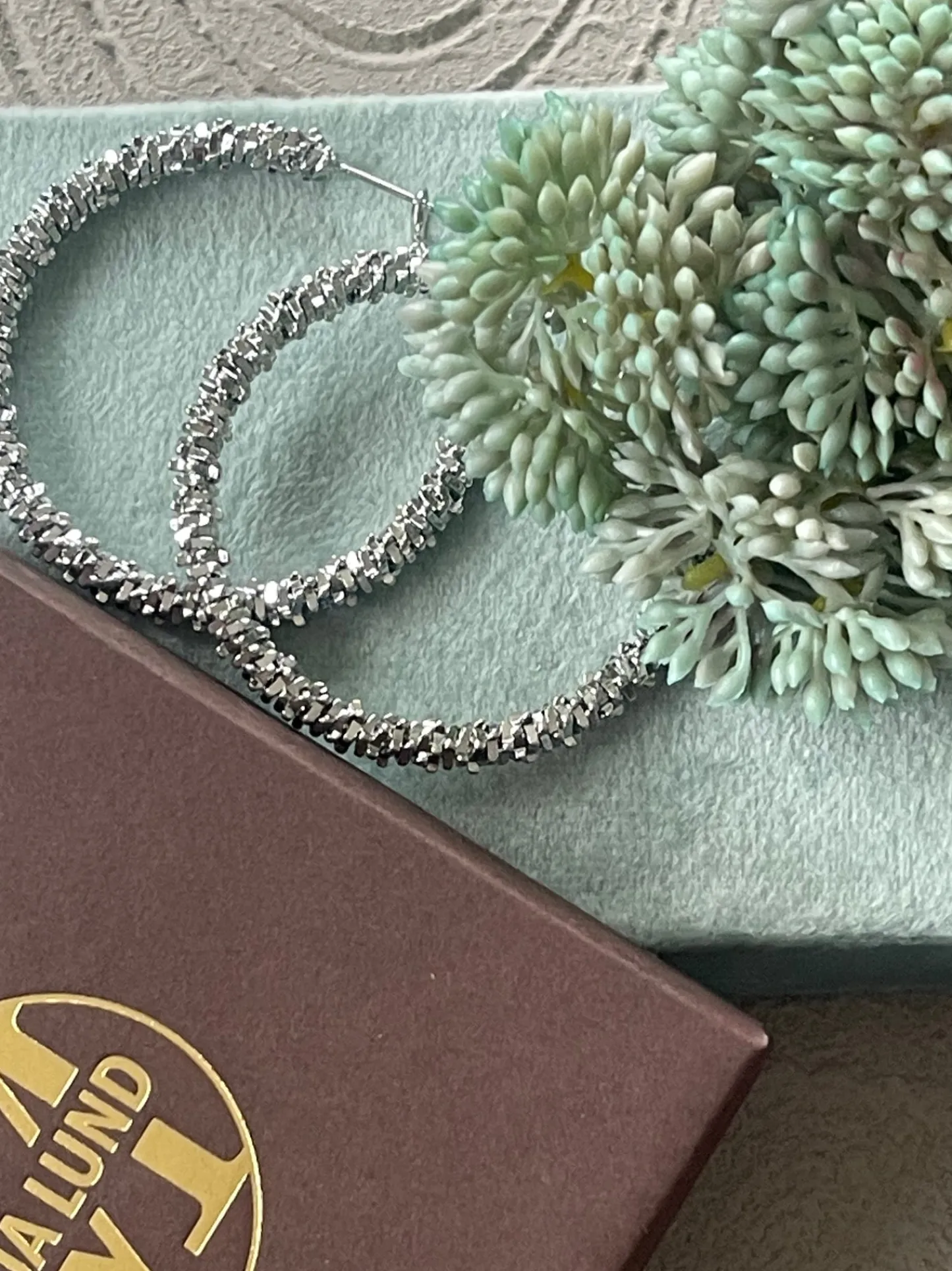 VIAMAJA Øreringe INA Hoops Large - sølvbelagt Clearance