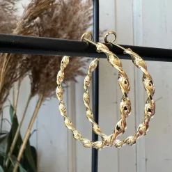 VIAMAJA Øreringe Jenna Hoops 18K forgyldt Clearance