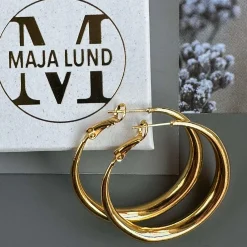 VIAMAJA Øreringe Lharni Gold 18K forgyldt New