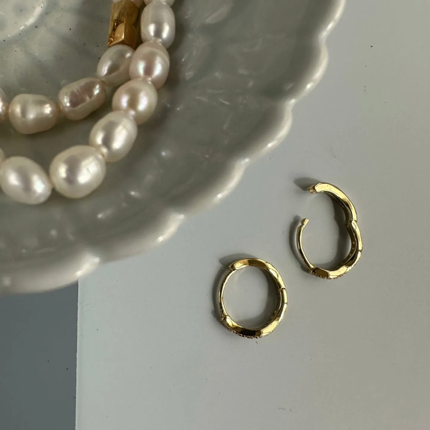VIAMAJA Øreringe Marisa forgyldt Sterling sølv Clearance