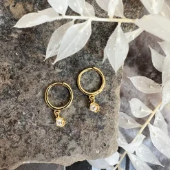 VIAMAJA Øreringe Ruby 18K forgyldt Sale