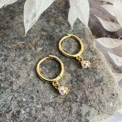 VIAMAJA Øreringe Ruby 18K forgyldt Sale