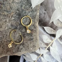 VIAMAJA Øreringe Ruby 18K forgyldt Sale