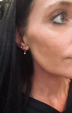 VIAMAJA Øreringe Ruby 18K forgyldt Sale