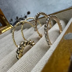 VIAMAJA Øreringe Smilla Hoops forgyldt Clearance