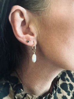 VIAMAJA Ørestikker GIA – Black 18K forgyldt Hot