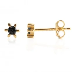 VIAMAJA Ørestikker GIA – Black 18K forgyldt Hot