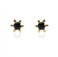 VIAMAJA Ørestikker GIA – Black 18K forgyldt Hot