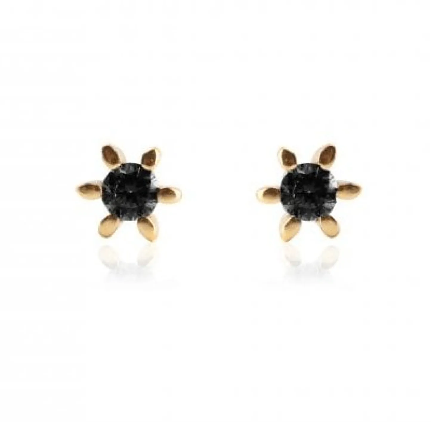 VIAMAJA Ørestikker GIA – Black 18K forgyldt Hot