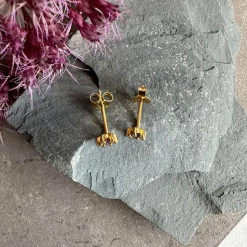 VIAMAJA Ørestikker GIA – Violet 18K forgyldt New