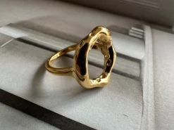 VIAMAJA Ring Brianna forgyldt Best