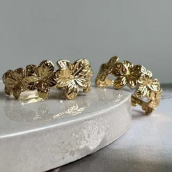 VIAMAJA Ring CHARMAINE - Sæt af 2 stk New