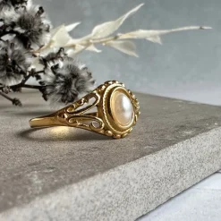 VIAMAJA Ring Hannah forgyldt - Vandfast Best