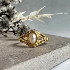 VIAMAJA Ring Hannah forgyldt - Vandfast Best