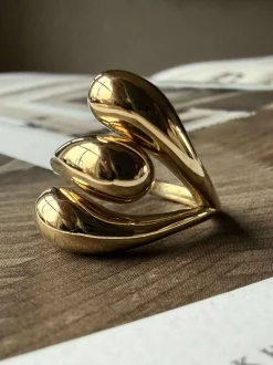 VIAMAJA Ring JENNINGS forgyldt New