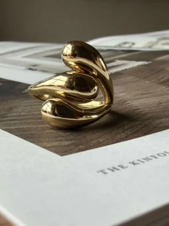 VIAMAJA Ring JENNINGS forgyldt New