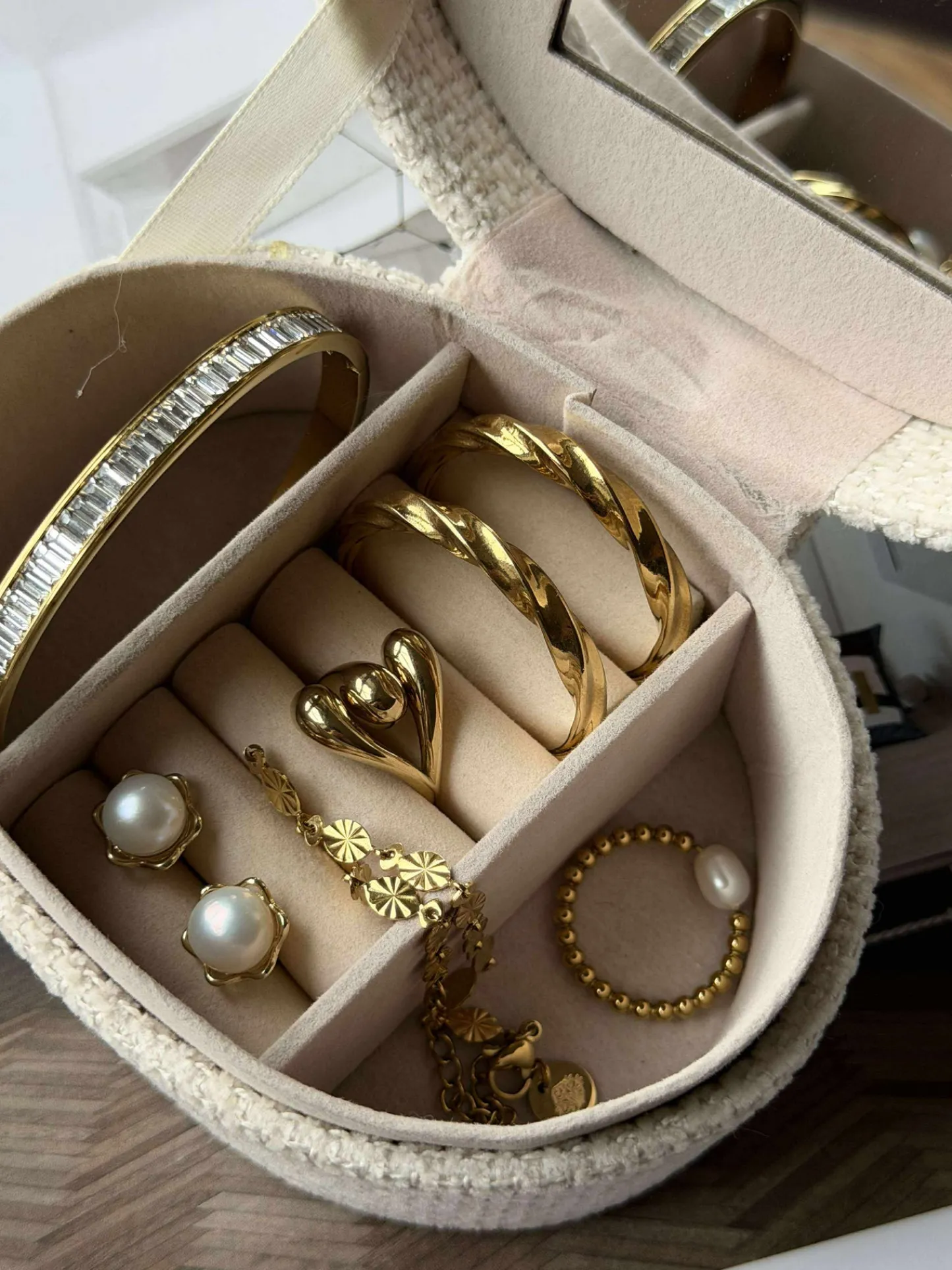 VIAMAJA Ring JENNINGS forgyldt New