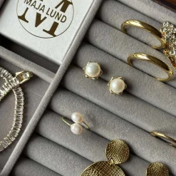 VIAMAJA Ring Miara - Justerbar forgyldt Clearance