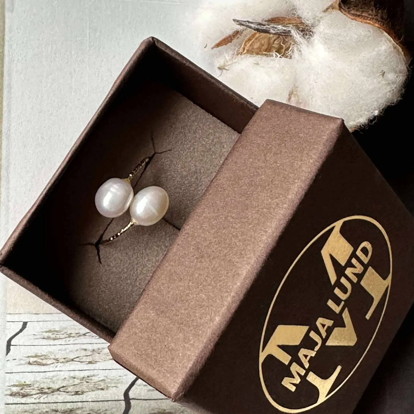 VIAMAJA Ring Miara - Justerbar forgyldt Clearance