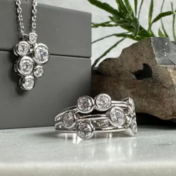 VIAMAJA Ring Miriam Clear - Sterling Silver Clearance