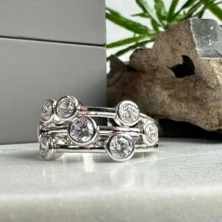 VIAMAJA Ring Miriam Clear - Sterling Silver Clearance