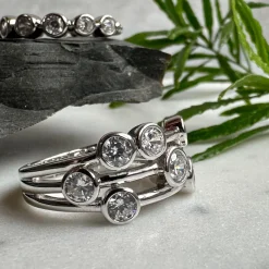 VIAMAJA Ring Miriam Clear - Sterling Silver Clearance
