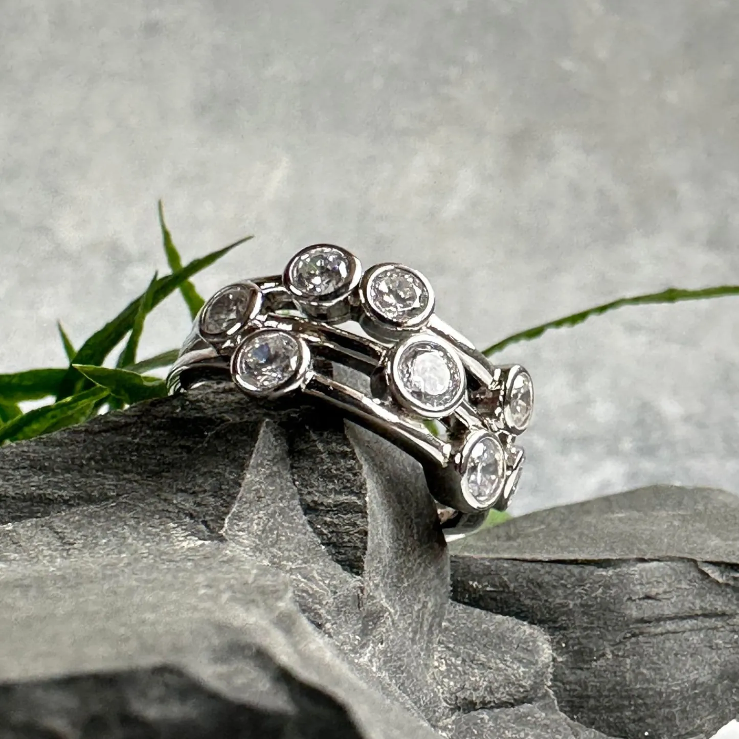 VIAMAJA Ring Miriam Clear - Sterling Silver Clearance