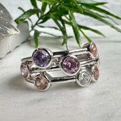 VIAMAJA Ring Miriam Color - Sterling silver Sale