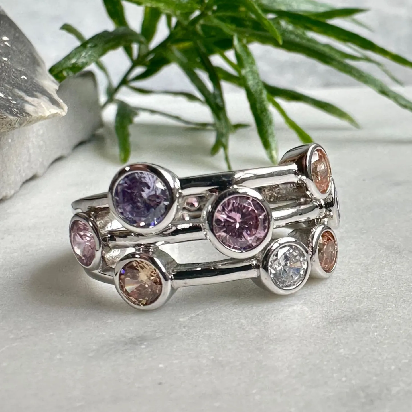 VIAMAJA Ring Miriam Color - Sterling silver Sale
