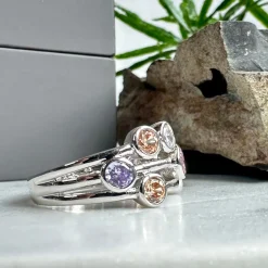 VIAMAJA Ring Miriam Color - Sterling silver Sale