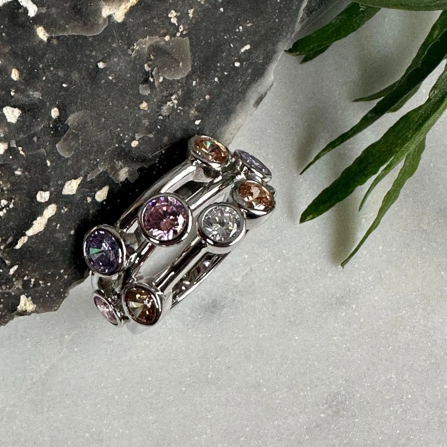 VIAMAJA Ring Miriam Color - Sterling silver Sale