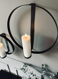VIAMAJA Ring til Bloklys Black - Sæt af 2 stk Discount