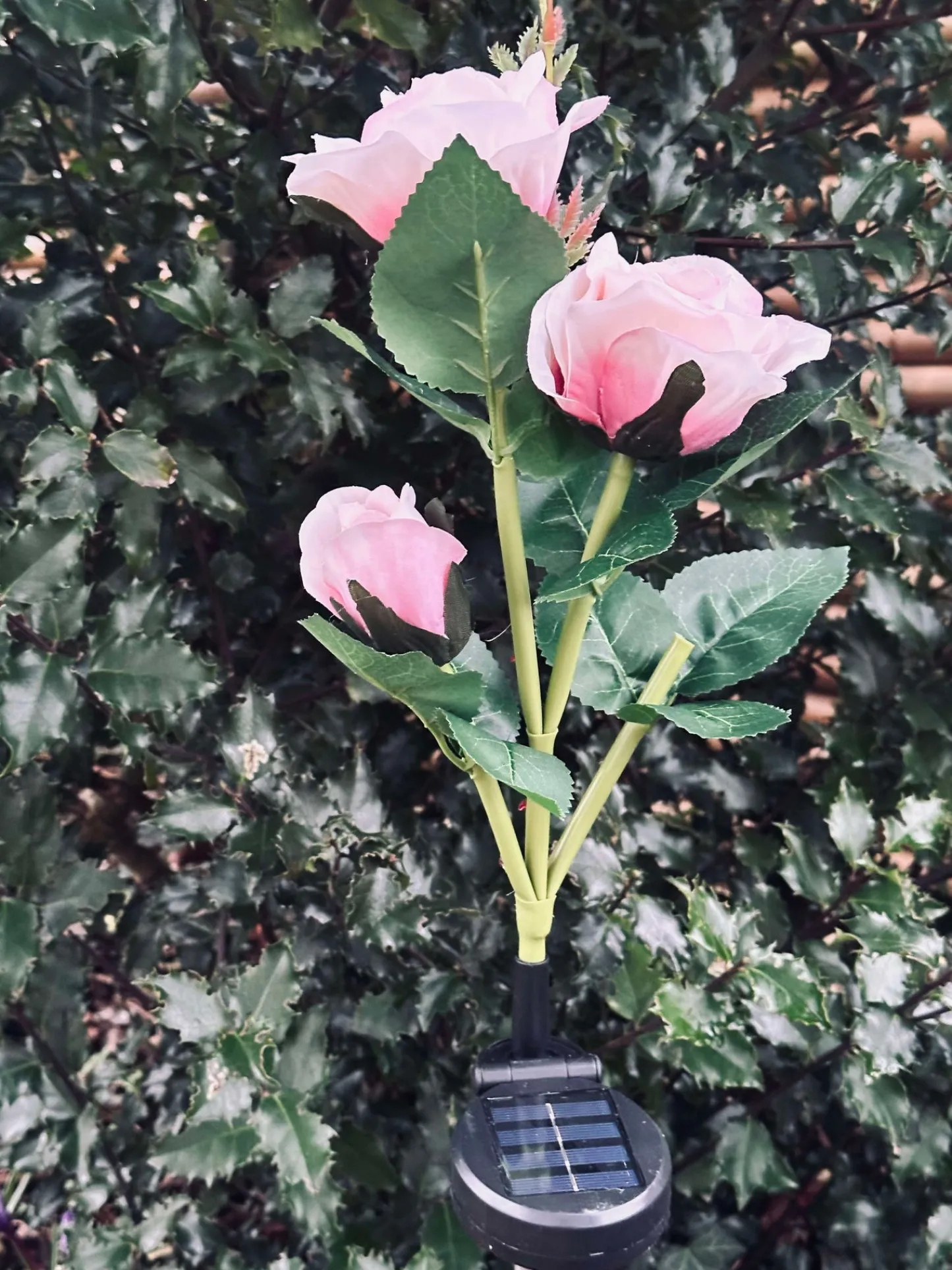 VIAMAJA Rose med solceller - Rosa Hot