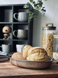 VIAMAJA Rundt fad med kant - Rustfrit Stål Hot