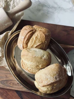 VIAMAJA Rundt fad med kant - Rustfrit Stål Hot