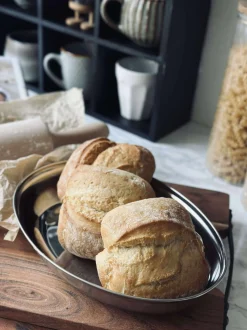 VIAMAJA Rundt fad med kant - Rustfrit Stål Hot