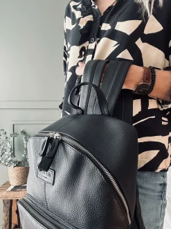 VIAMAJA Rygsæk – Black leather Outlet