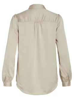 VIAMAJA Satinskjorte Luna Beige