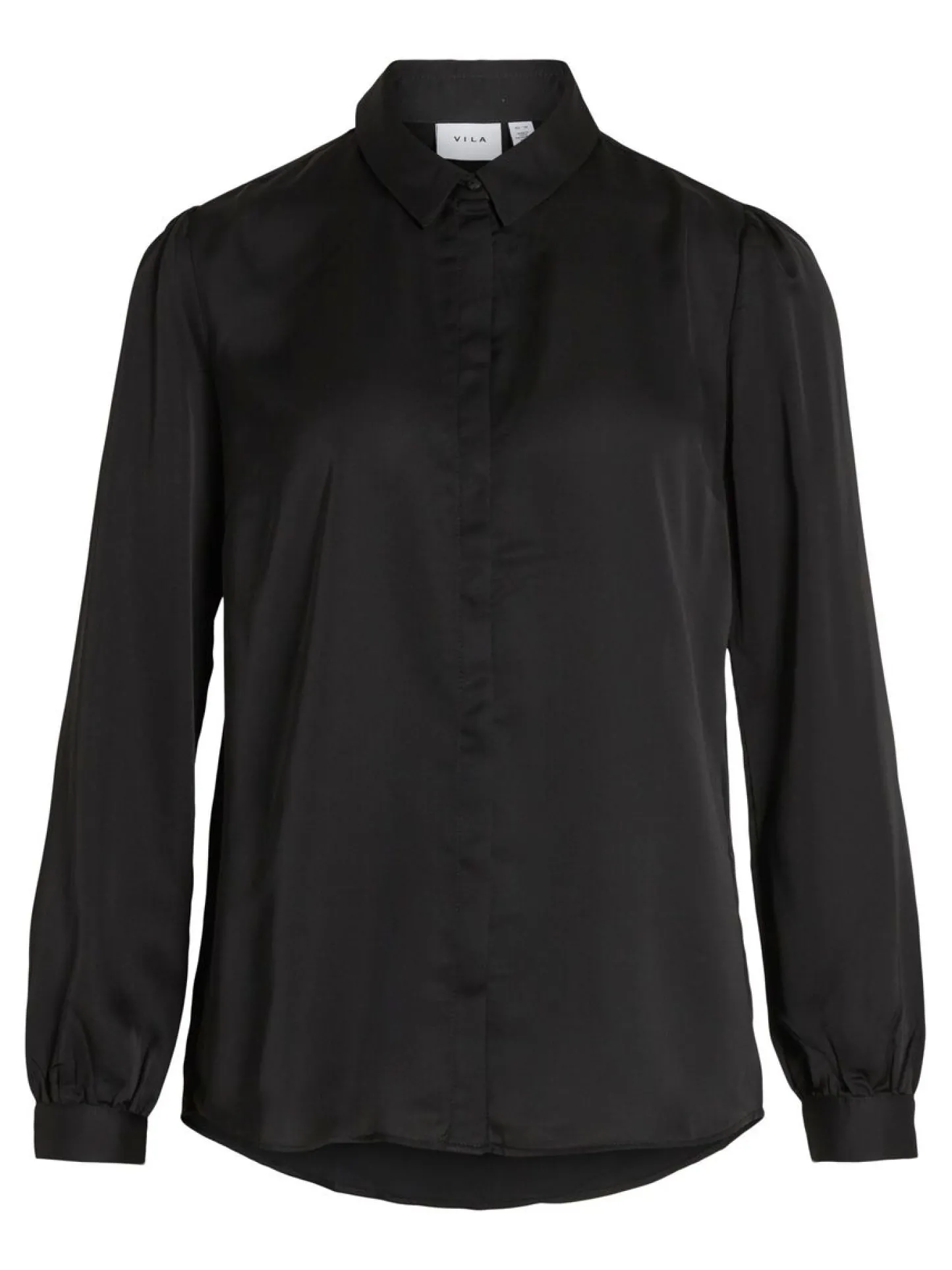 VIAMAJA Satinskjorte Luna Black Hot