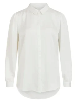 VIAMAJA Satinskjorte Luna White