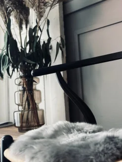 VIAMAJA Sædeskind Ø 34cm - Grå lammeskind Sale
