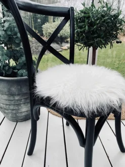 VIAMAJA Sædeskind Ø 34cm - Hvid lammeskind Sale