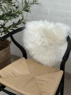 VIAMAJA Sædeskind Ø 34cm - Hvid lammeskind Sale