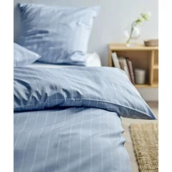 VIAMAJA Sengetøj 2 Sæt Södahl 140x220 cm - Linen Blue - Inkl. Sengebakke Sale