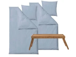 VIAMAJA Sengetøj 2 Sæt Södahl 140x220 cm - Linen Blue - Inkl. Sengebakke Sale